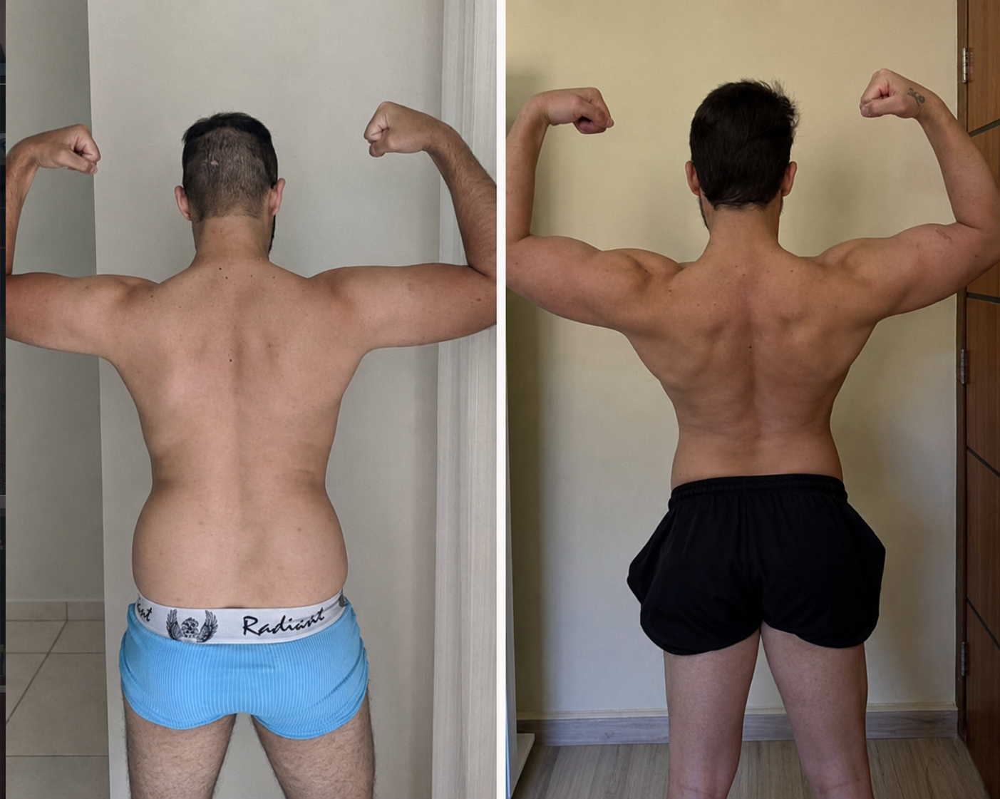 Antes e depois — resultado 3
